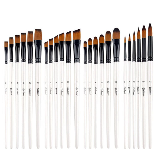 Paint brushes Set For Oil Acrylic & Watercolour - Set Of 6